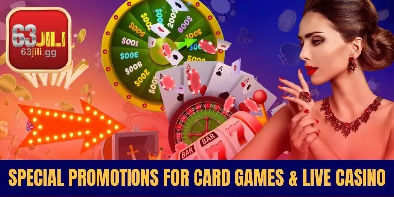 Special Promotions for Card Games & Live Casino